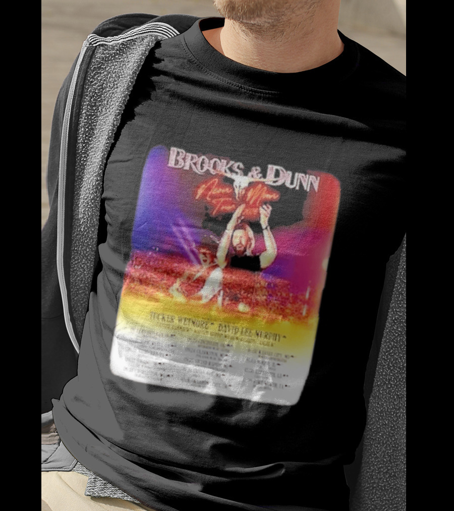 Brooks & Dunn Neon Moon Tour 2026 Tucker Wetmore David Lee Murphy Country Concert Events And Dates T-Shirt