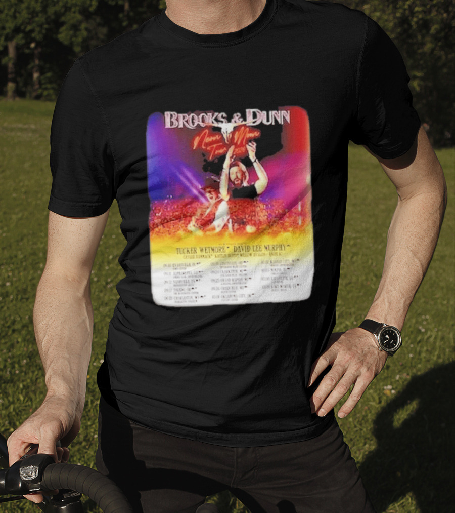 Brooks & Dunn Neon Moon Tour 2026 Tucker Wetmore David Lee Murphy Country Concert Events And Dates T-Shirt