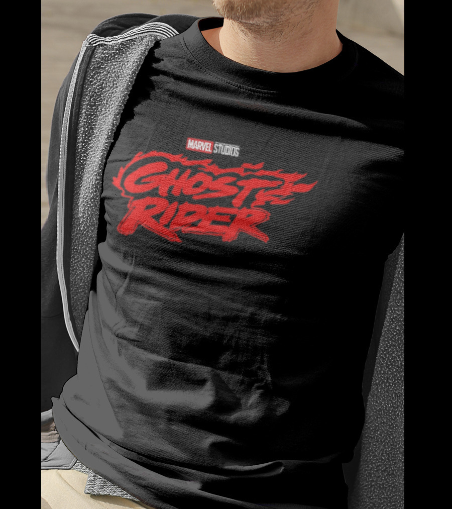 Marvel Studios Ghost Rider Flame Logo Superheroes T-Shirt