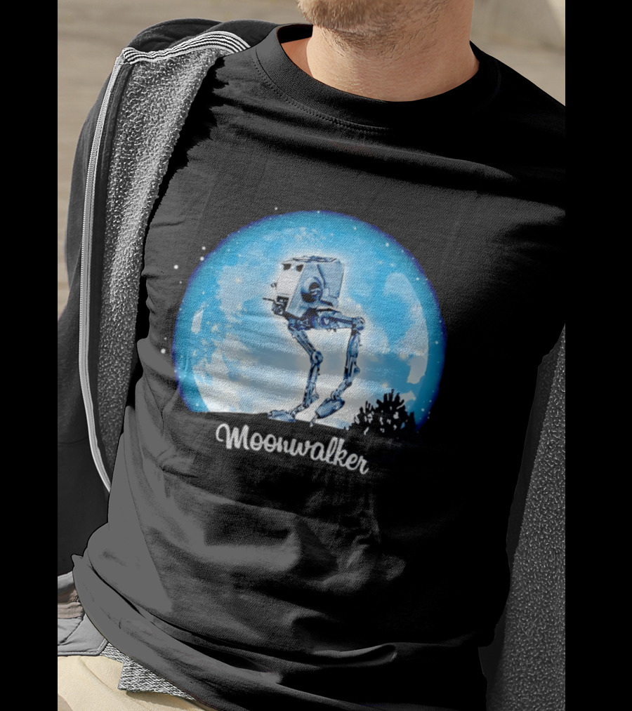 Star Wars AT ST Moonwalker Imperial Walker Moon Scene T-Shirt
