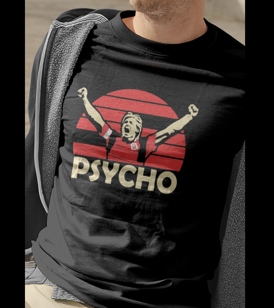 Stuart Pearce Nottingham Forest Psycho Footballer T-Shirt