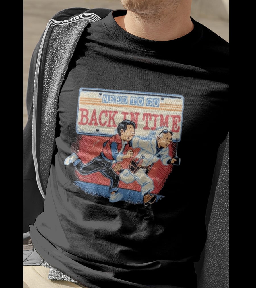 Need To Go Back In Time Retro Adventure T-Shirt