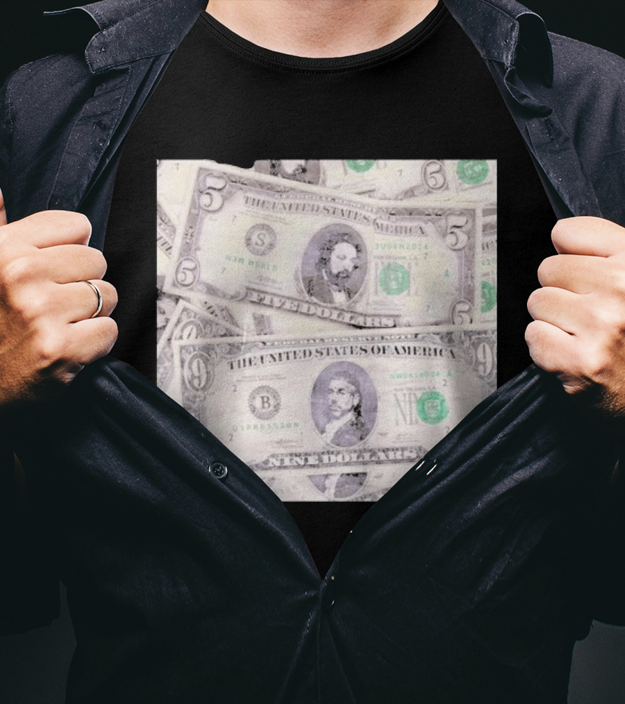 New World Depression Parody Dollar Bills Explicit Content T-Shirt