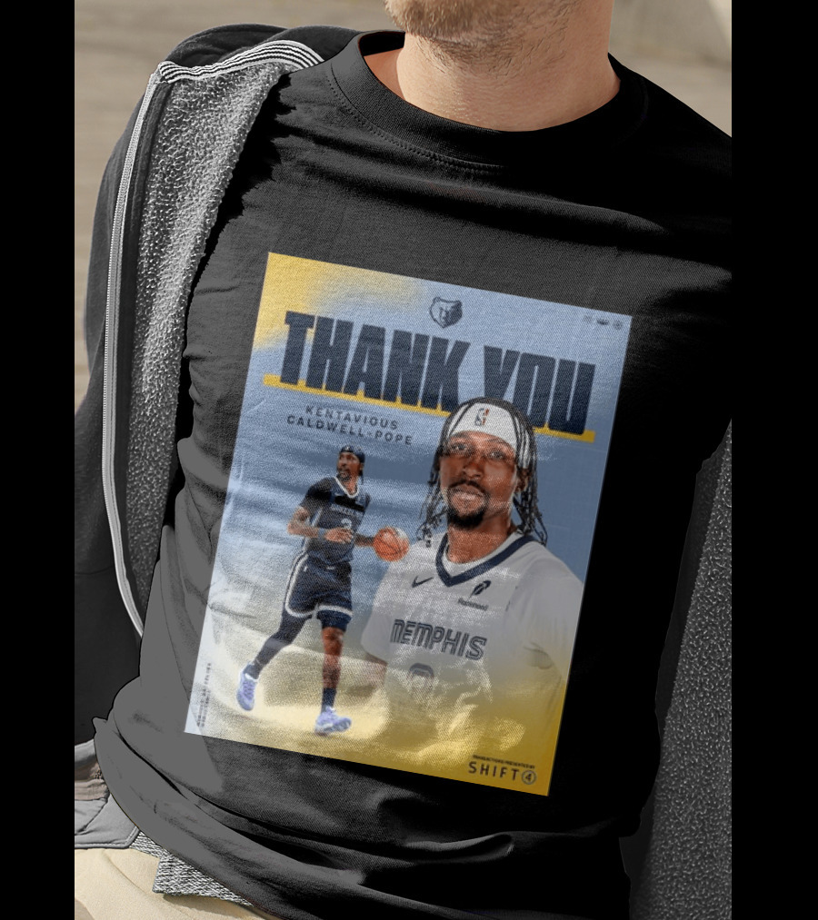 Thank You Kentavious Caldwell Pope Memphis Grizzlies Basketball 3 NBA Fan T-Shirt