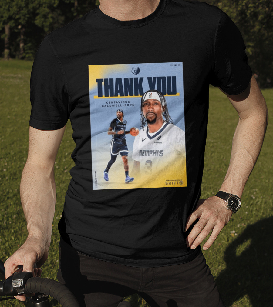 Thank You Kentavious Caldwell Pope Memphis Grizzlies Basketball 3 NBA Fan T-Shirt
