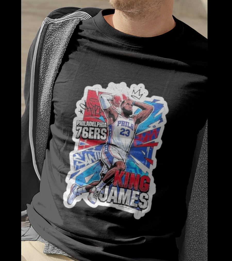 Philadelphia 76ers King James Basketball Fans T-Shirt