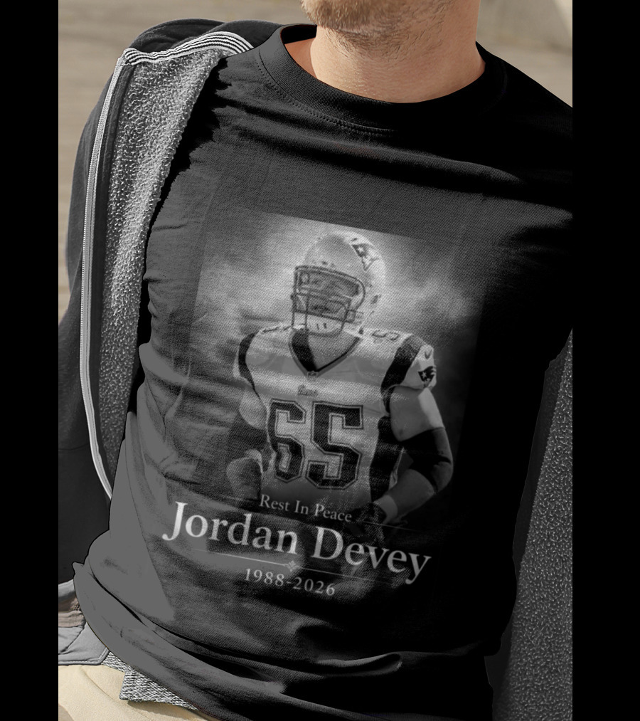 Rest In Peace Jordan Devey New England 1988 2026 T-Shirt
