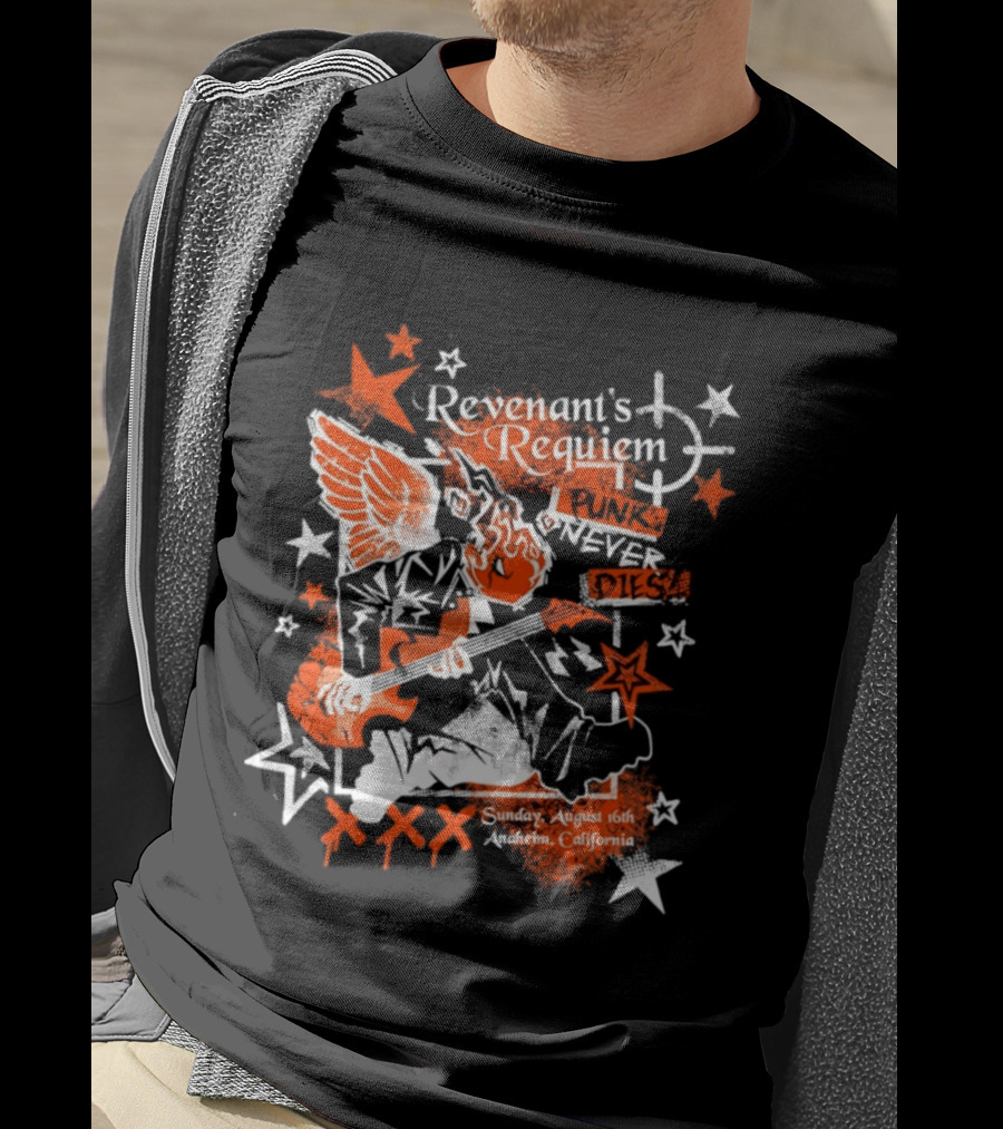 Revenant's Requiem Punk Never Dies Anaheim August 16th Sunday California Concert T-Shirt
