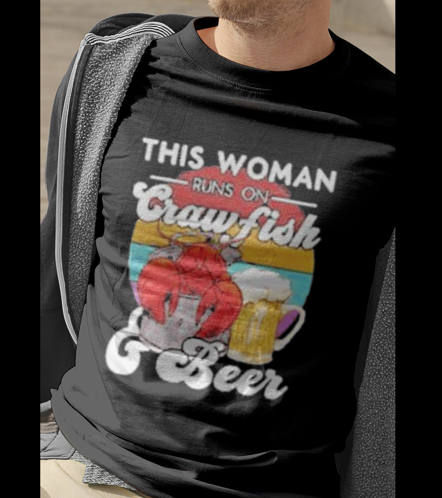 This Woman Runs On Crawfish And Beer With Vintage T-Shirt