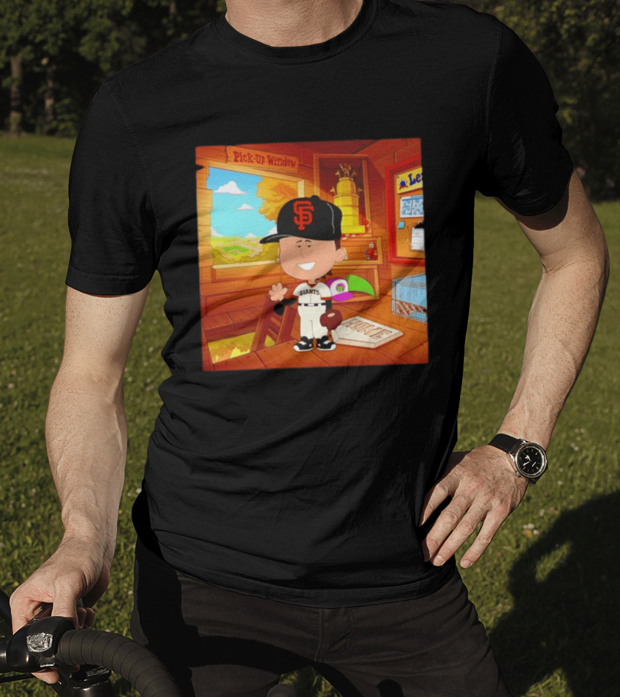 Tyler Mahle San Francisco Giants Baseball Cartoon Peanuts T-Shirt