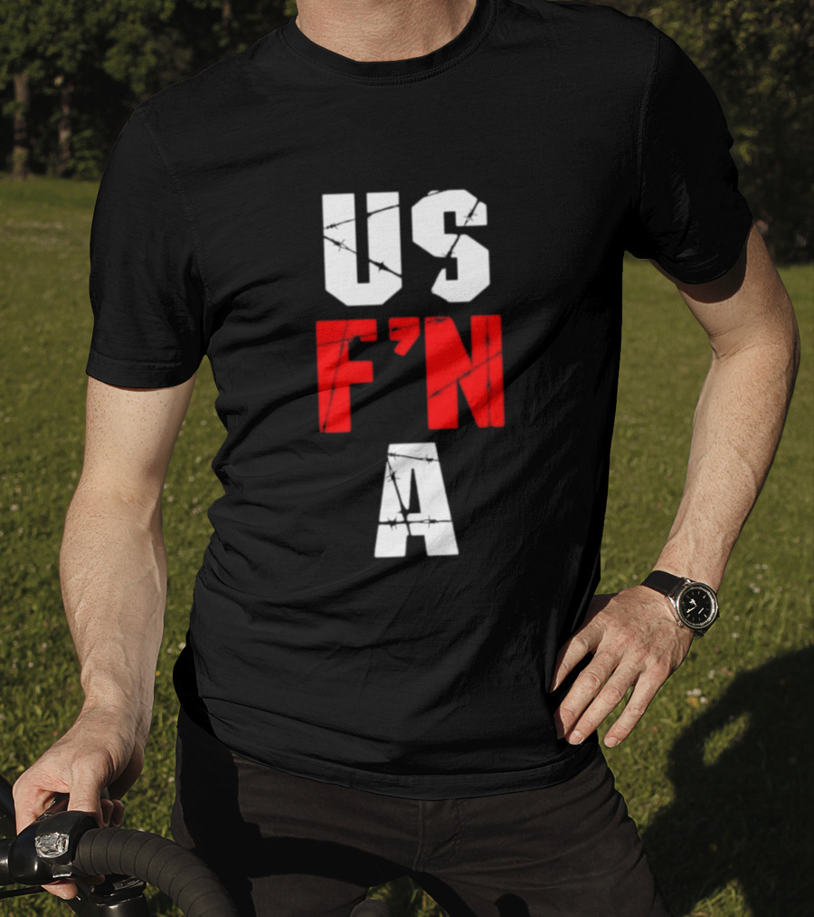 United States US F N A Barbed Wire T-Shirt