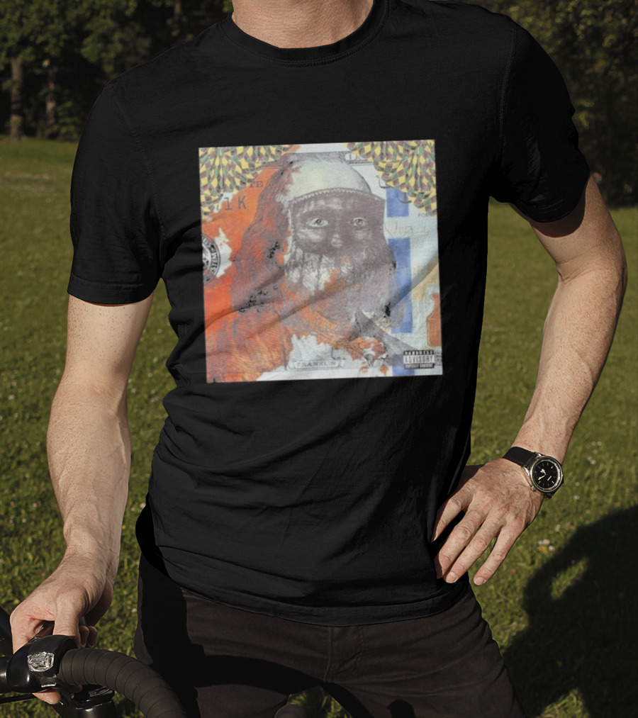 US Vs. Them Franklin Money Mask Art Parental Advisory T-Shirt