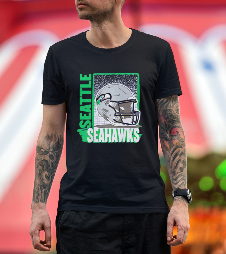 Seattle Seahawks Helmet NFL Football Team Gear T-Shirt