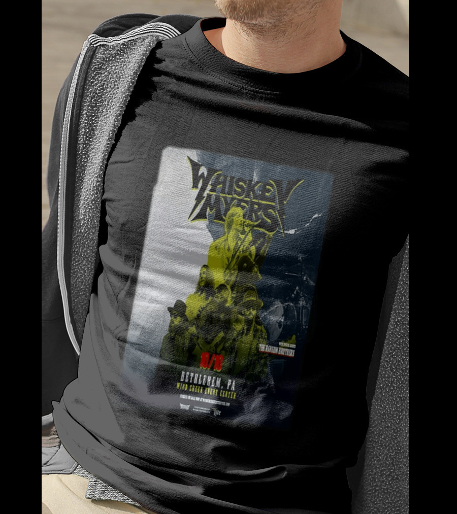 Whiskey Myers Bethlehem PA Concert October 10 2026 Wind Creek Event Center Featuring The Allman Betts Band T-Shirt