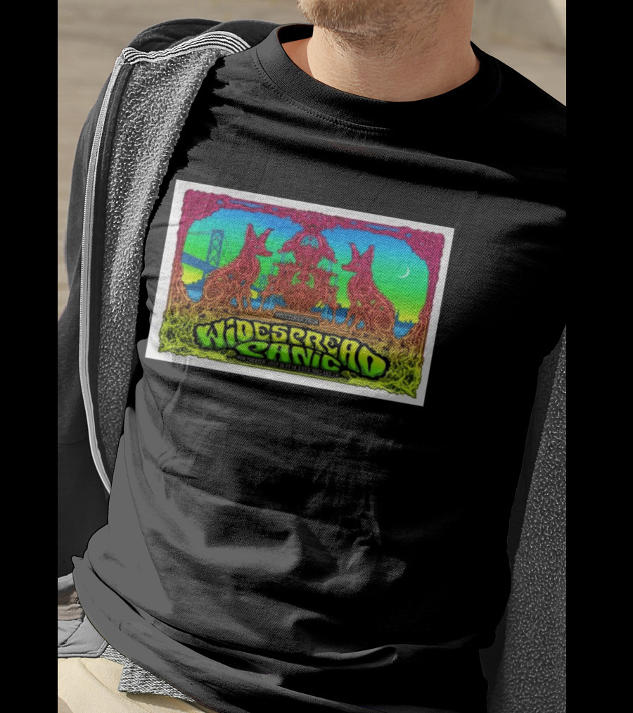 Widespread Panic Live At Fox Theater Oakland Jul 16 18 2026 Concert With Psychedelic Art And Bridge T-Shirt