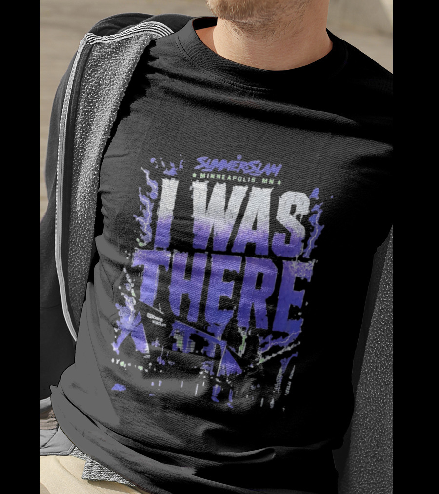SummerSlam Minneapolis MN I Was There US Bank Stadium WWE Event T-Shirt