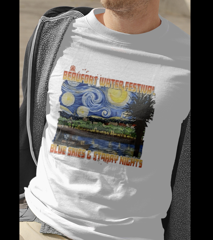 69th Annual Beaufort Water Festival Blue Skies And Starry Nights T-Shirt