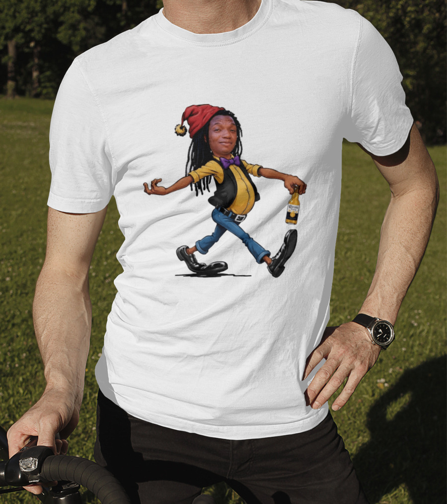 Caricature Man With Dreadlocks Holding Corona Extra Beer T-Shirt