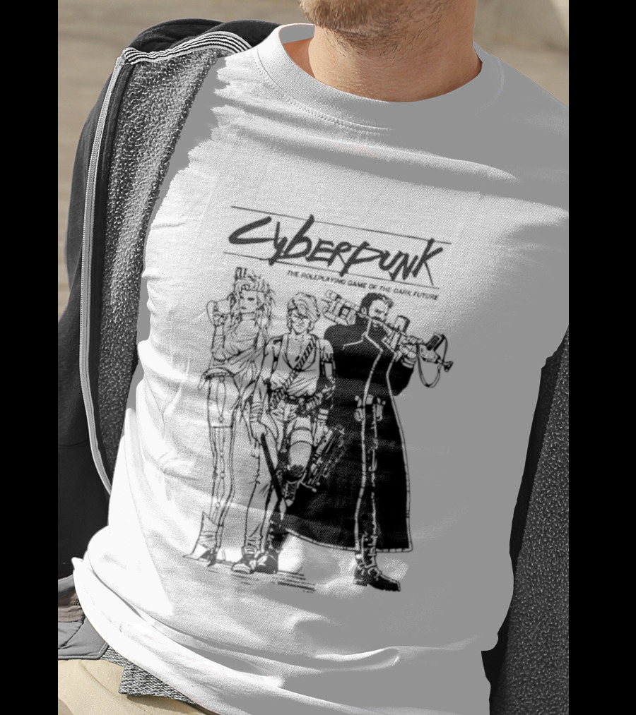 Cyberpunk The Roleplaying Game Of The Dark Future Silhouette Art Characters T-Shirt