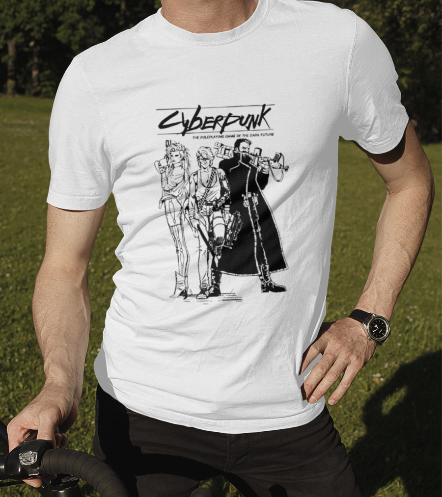 Cyberpunk The Roleplaying Game Of The Dark Future Silhouette Art Characters T-Shirt