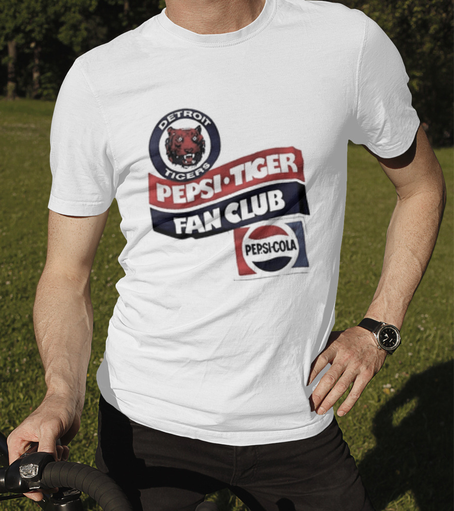 Detroit Tigers Pepsi Tiger Fan Club Pepsi Cola T-Shirt
