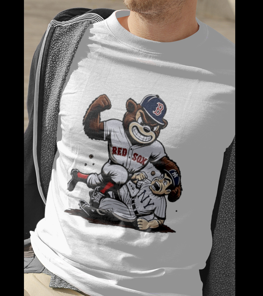Red Sox Bear Vs NY Yankees Rivalry Showdown T-Shirt