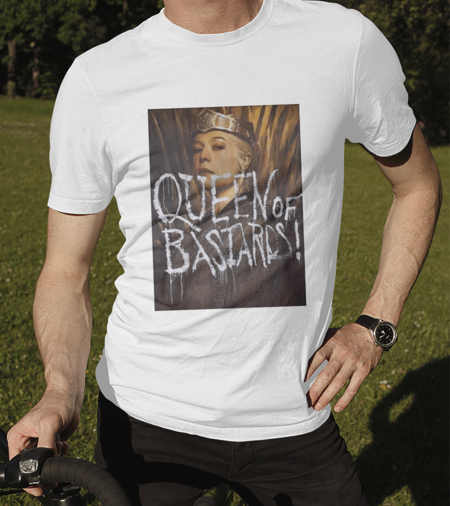 Rhaenyra Targaryen Queen Of Bastards House Of The Dragon Iron Throne Crown T-Shirt