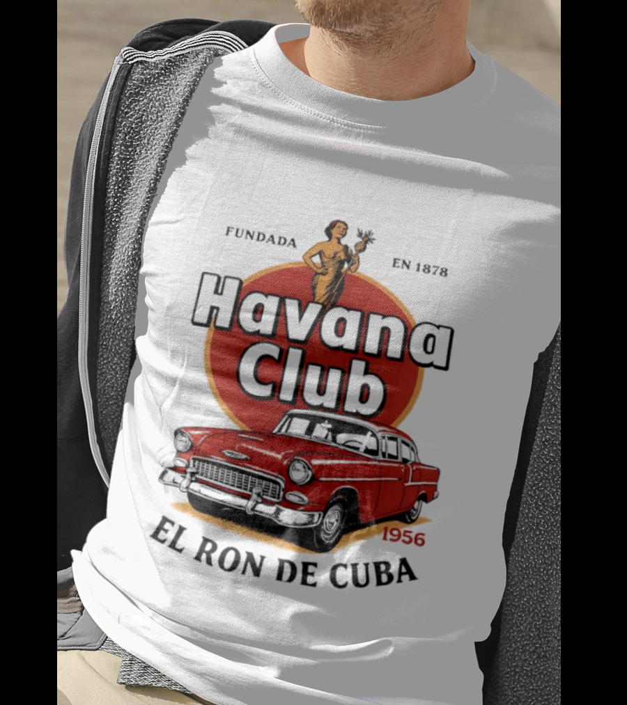 Havana Club Fundada En 1878 El Ron De Cuba 1956 Car T-Shirt