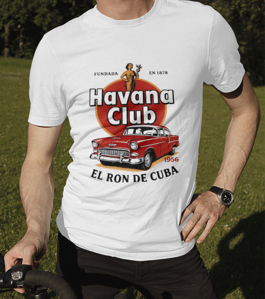 Havana Club Fundada En 1878 El Ron De Cuba 1956 Car T-Shirt