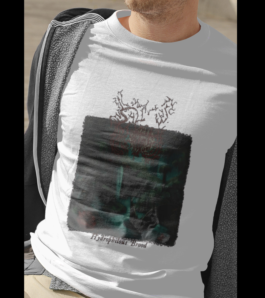 Sallow Hydrophilous Brood Metal Nightmare Forest Scene T-Shirt