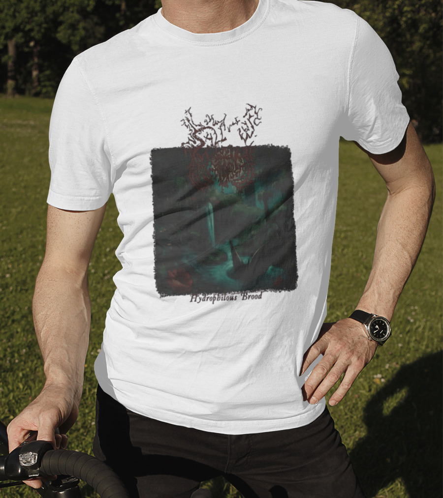 Sallow Hydrophilous Brood Metal Nightmare Forest Scene T-Shirt