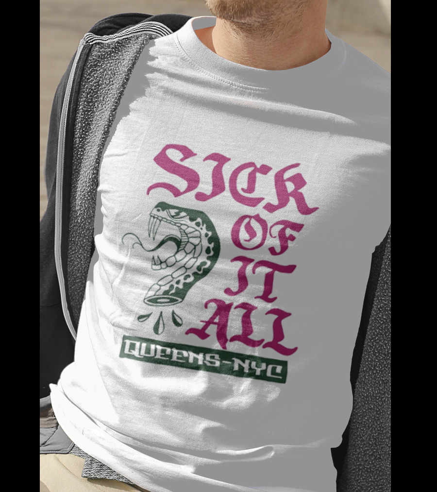 Sick Of It All Snake Queens NYC Hardcore Punk T-Shirt