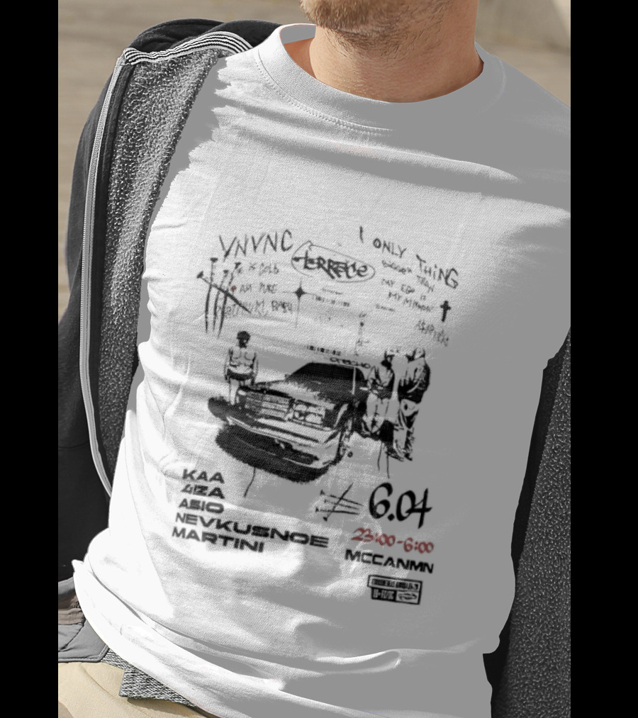 Terrace A$AP Rocky Ego Mirror 6 04 Vintage Car Sketch T-Shirt