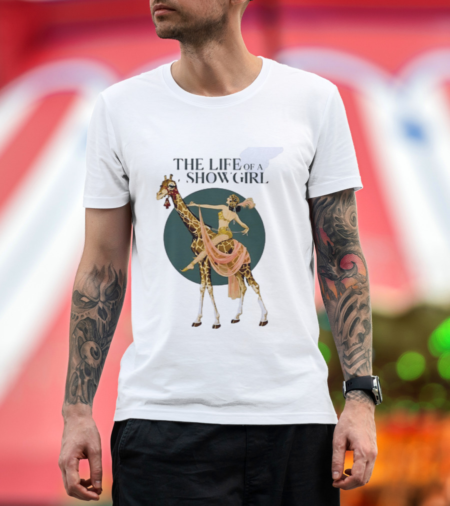 The Life Of A Showgirl With Deco Giraffe Art Deco T-Shirt