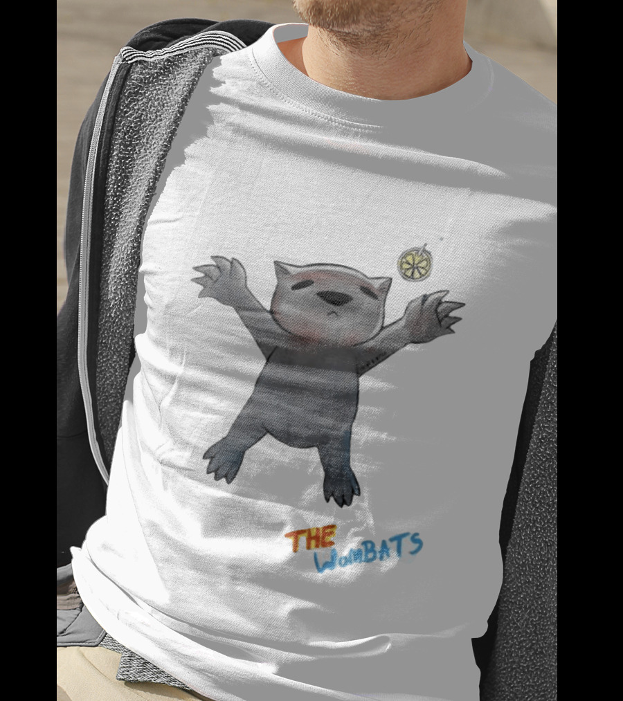 The Wombats Band Reaching For Lemon On Fish Hook T-Shirt