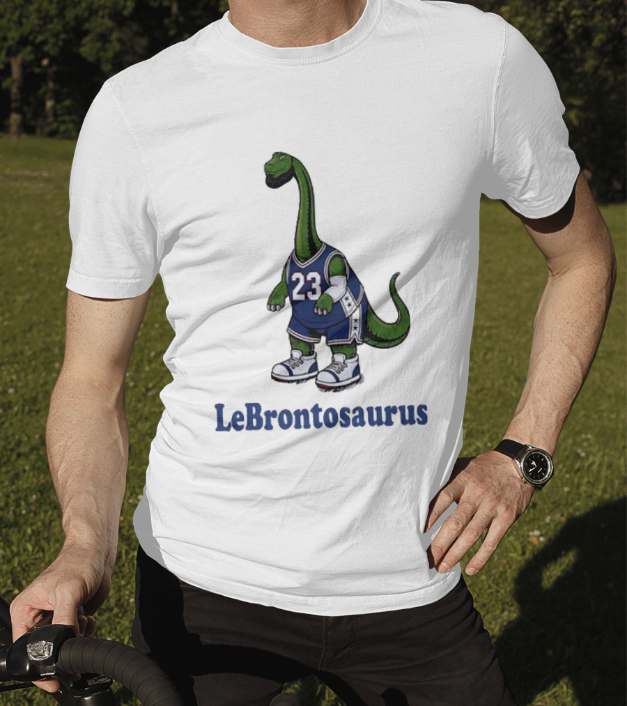 LeBrontosaurus Dinosaur Basketball Jersey Number 23 T-Shirt