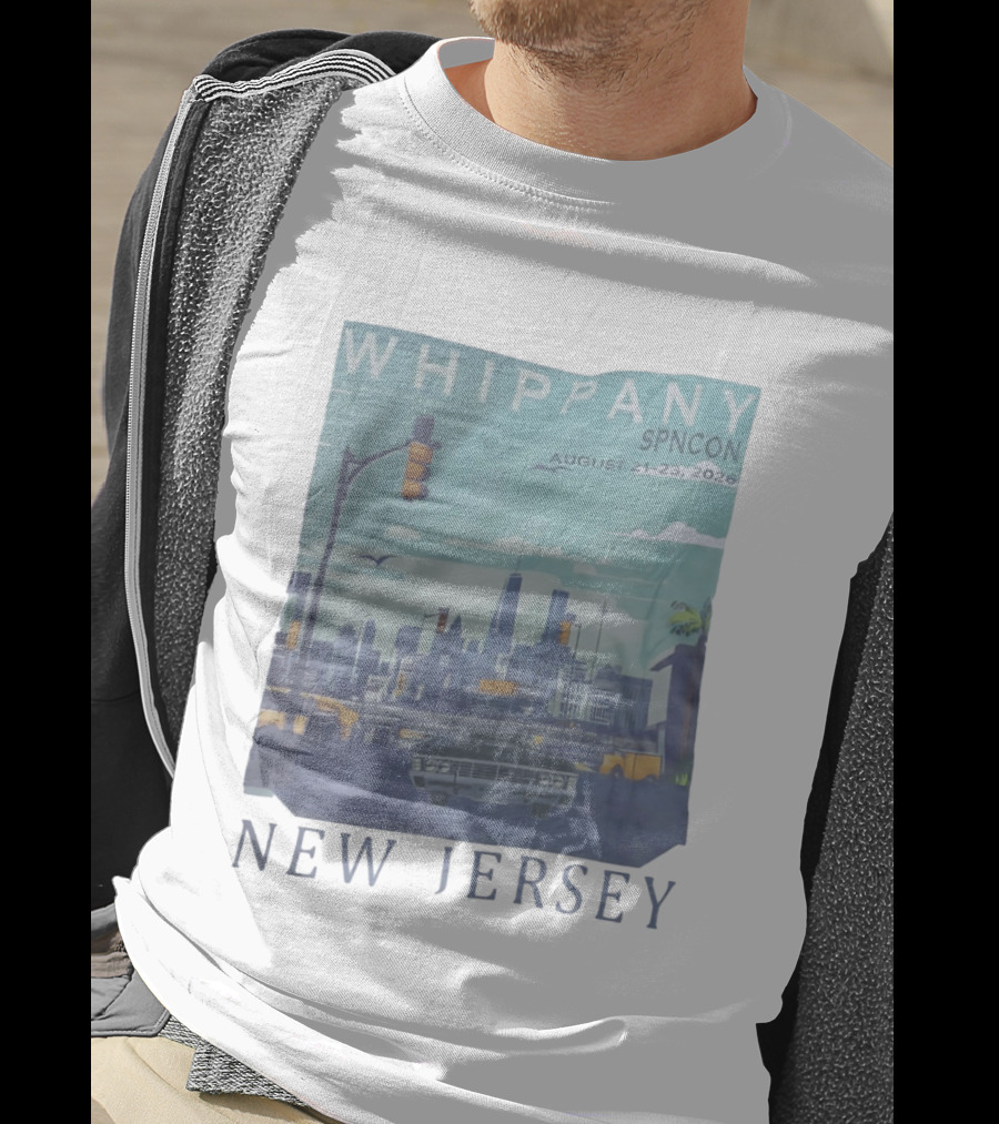 Whippany SPNCON August 21 23 2026 New Jersey Supernatural Convention Skyline Car Traffic Light T-Shirt