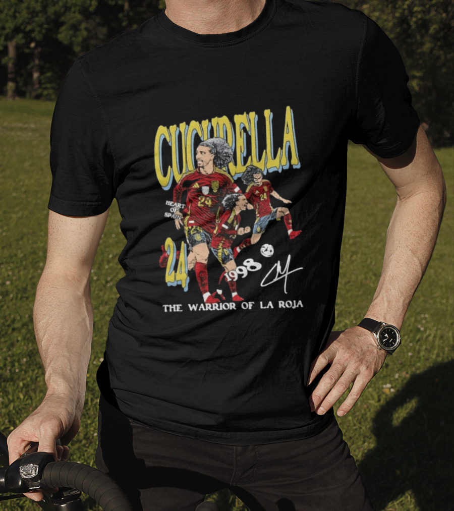 Cucurella Heart Of Spain 24 1998 The Warrior Of La Roja T-Shirt