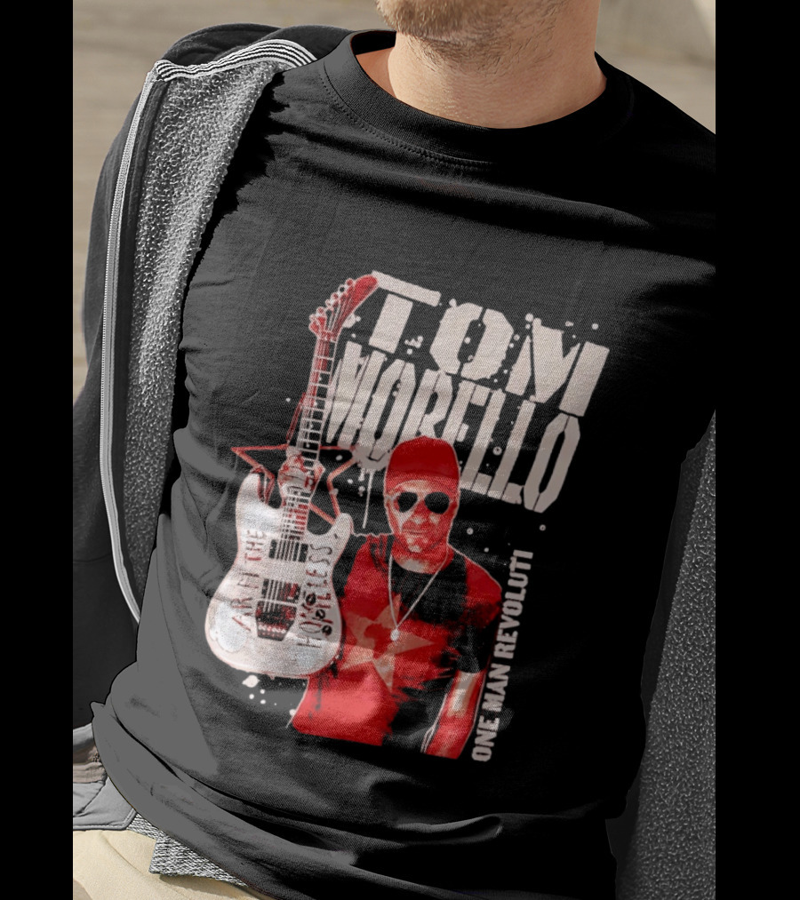 Tom Morello Arm The Homeless Guitar One Man Revolution Red Star T-Shirt