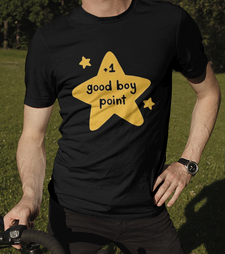 Plus 1 Good Boy Point Star Reward Positive Reinforcement Yellow Star T-Shirt