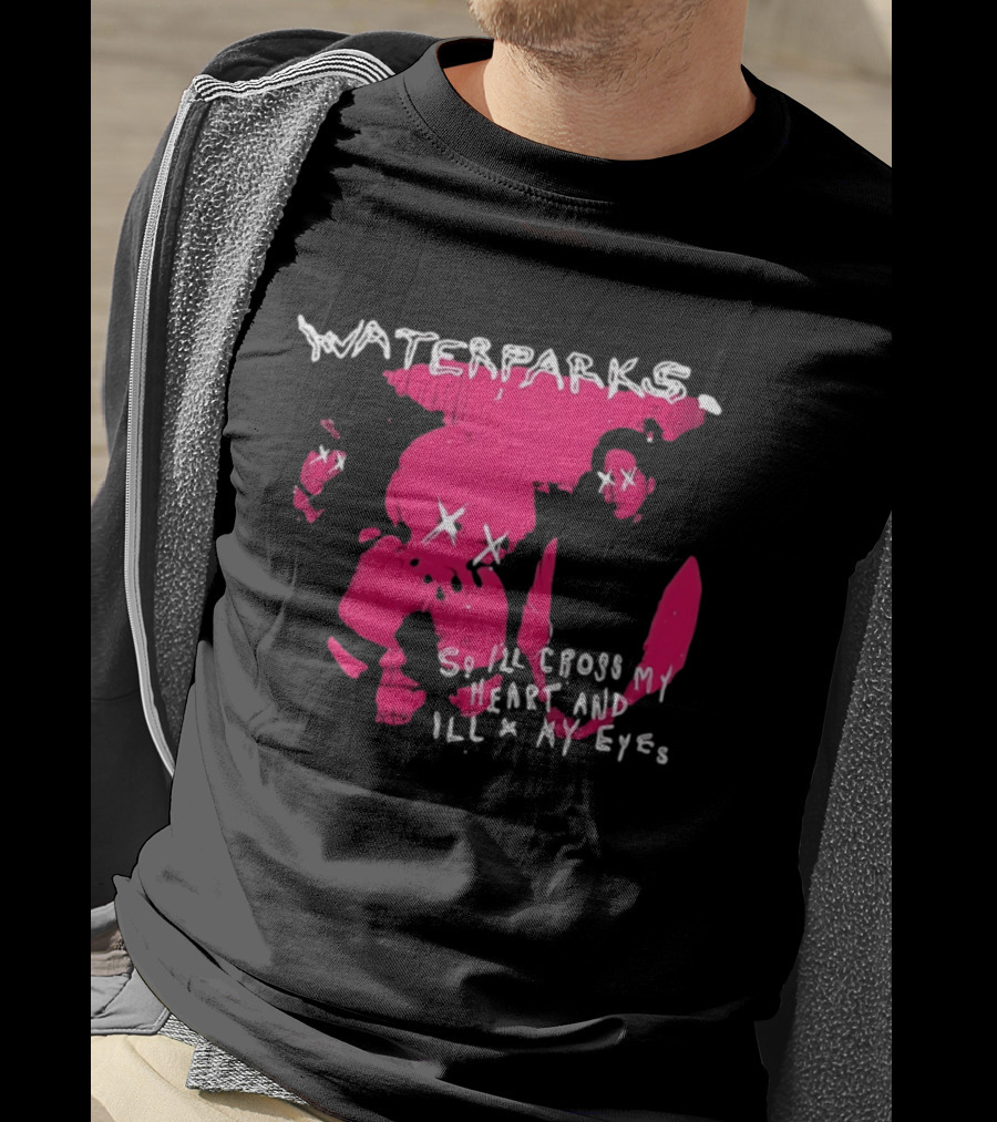 Waterparks So I'll Cross My Heart And I'll X My Eyes Pink Character X Eyes T-Shirt