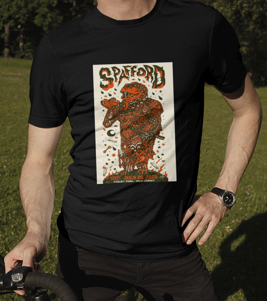 Spafford Asbury Park New Jersey Concert July 26 2026 Skeleton Spacesuit T-Shirt