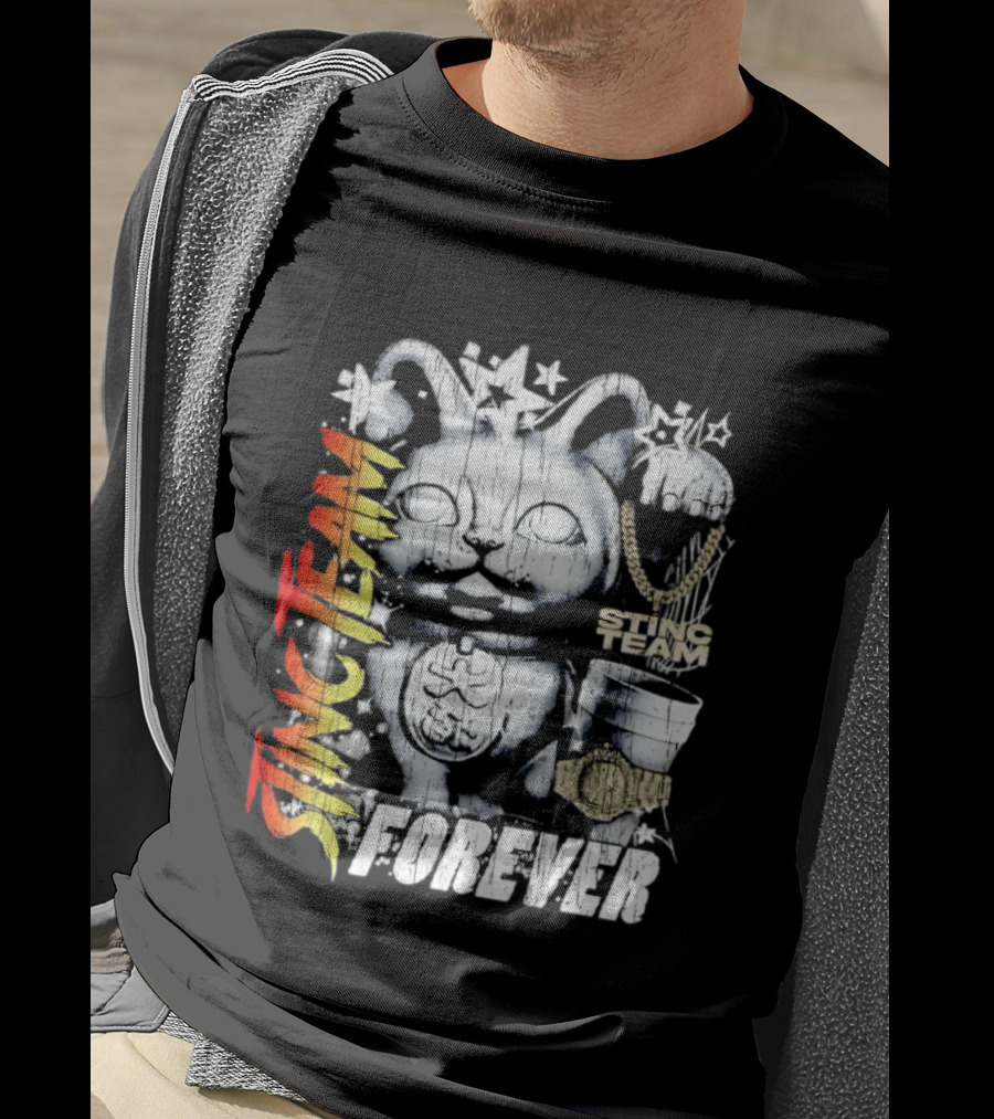 Stinc Team Forever Lucky Cat Bootleg Stinc Team Forever T-Shirt