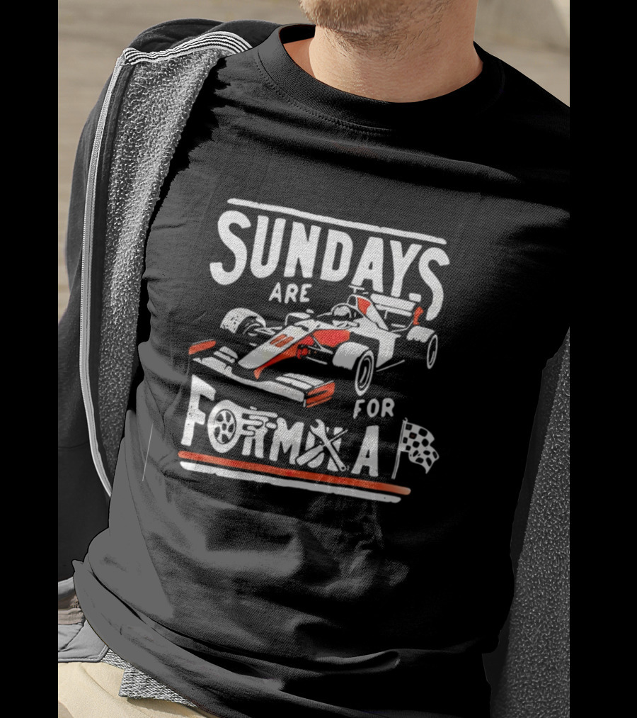 Sundays Are For Formula Racing Car T-Shirt