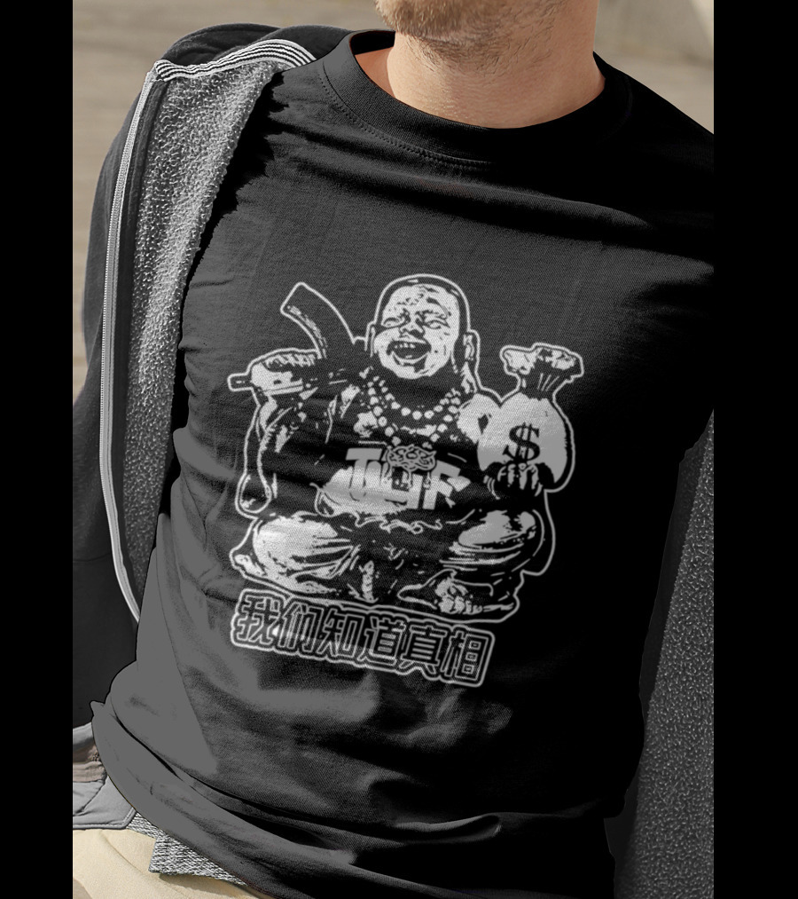 TGF Buddha With Money Bag And Rifle Streetwear T-Shirt