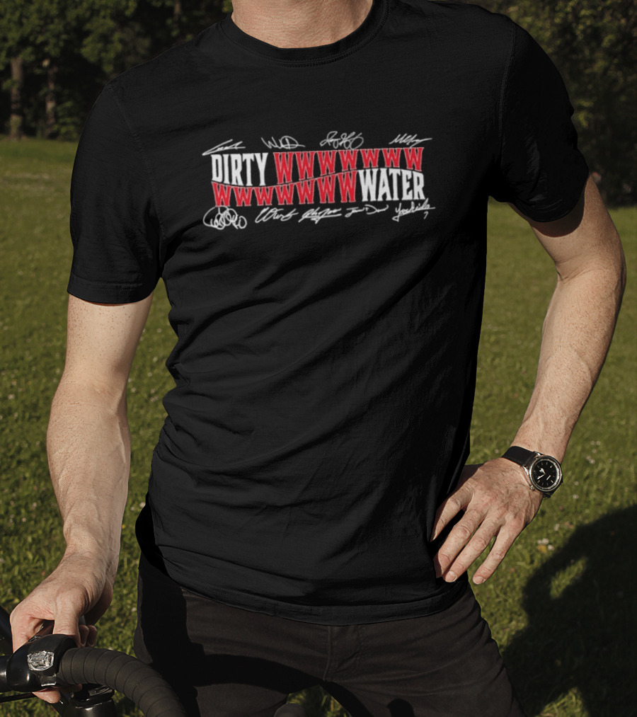 Boston Red Sox Dirty Water WWWWW Signature Roster MLB T-Shirt