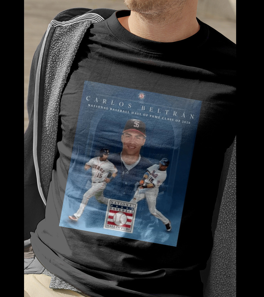 Carlos Beltrán National Baseball Hall Of Fame Class Of 2026 Induction MLB Star Recognition T-Shirt