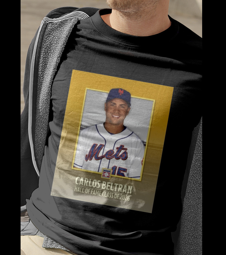 Carlos Beltrán Mets Hall Of Fame Class Of 2026 Induction T-Shirt