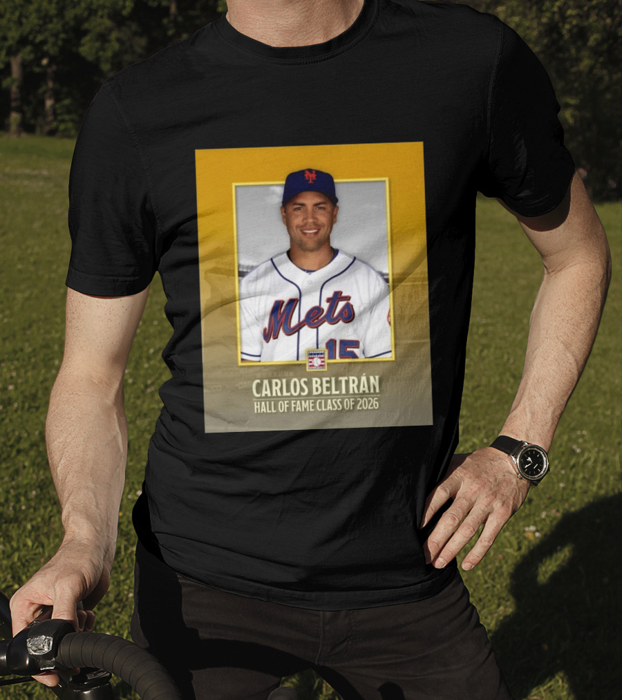 Carlos Beltrán Mets Hall Of Fame Class Of 2026 Induction T-Shirt