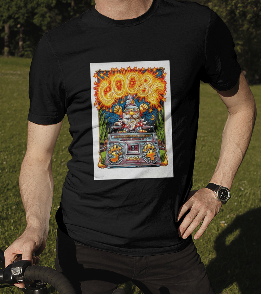 Goose July 3rd 4th 2026 Saratoga Springs NY T-Shirt